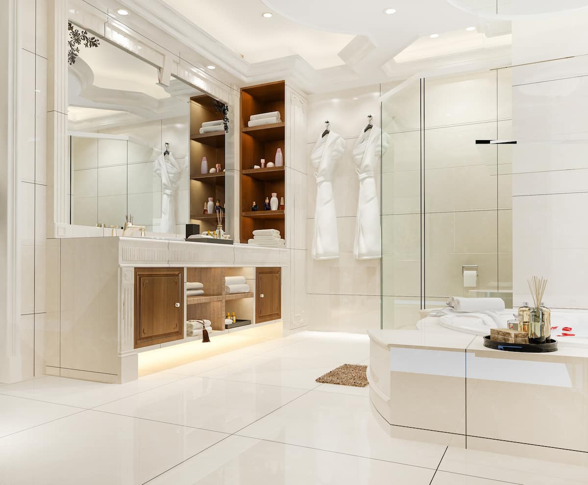 cheap bathroom flooring