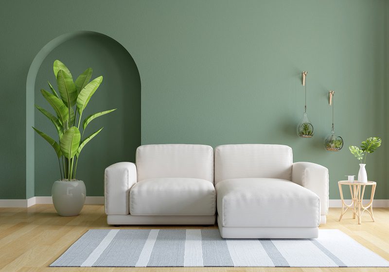 what colour carpet goes with green walls