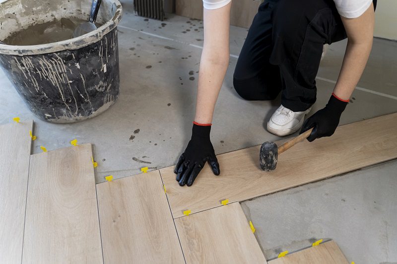 wood flooring installation