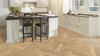 Kährs Engineered Wood Herringbone Oak CC Dim White
