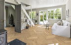 Kährs Engineered Wood Herringbone Oak CC Dim White