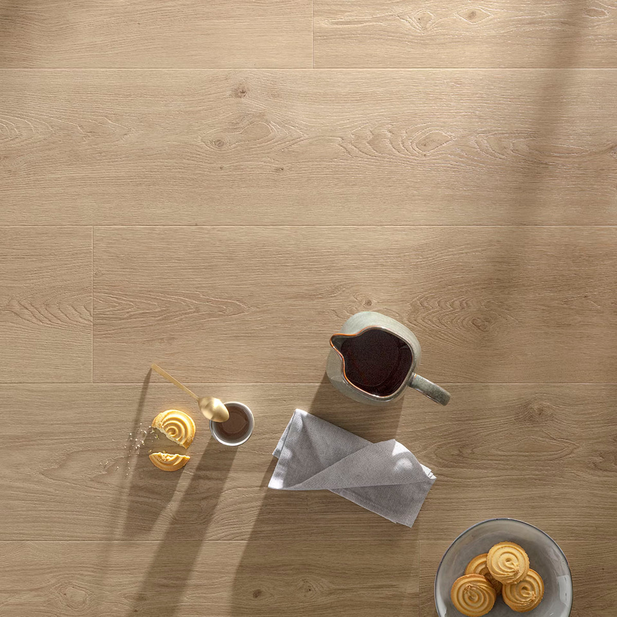 Floorify Long Planks Champagne Glue Down