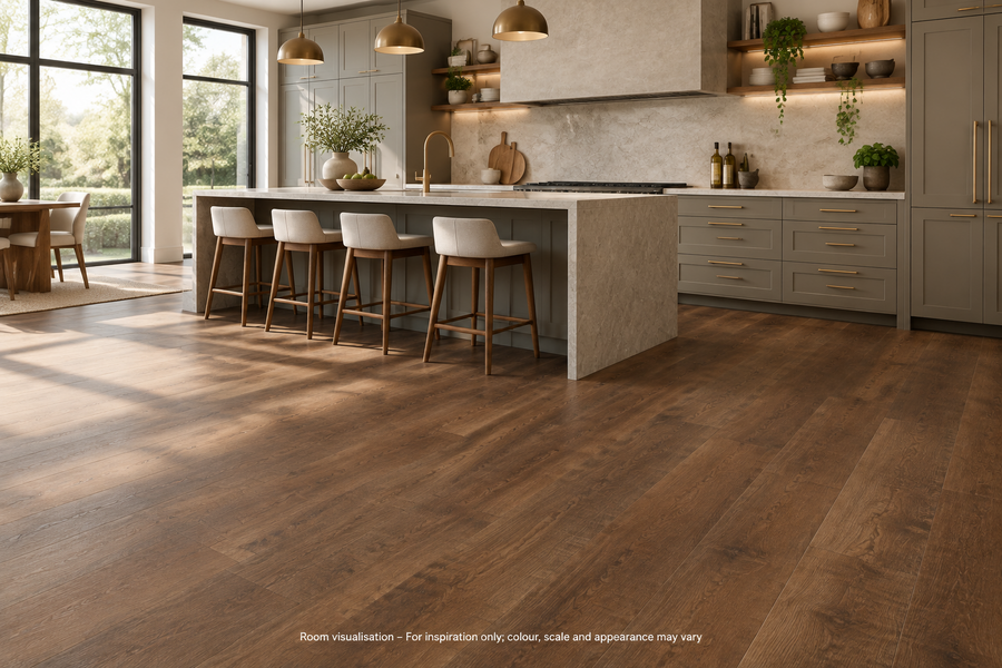 Karndean Van Gogh Rigid CoreAntique French Oak in Kitchen