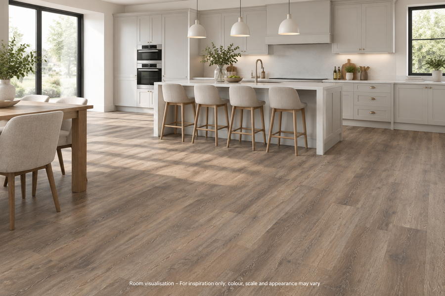 Karndean Van Gogh Rigid Core Baltic Mistral Oak in Kitchen