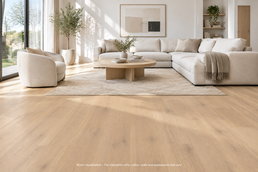 Karndean Van Gogh Rigid Core Canadian Nude Oak in Living room