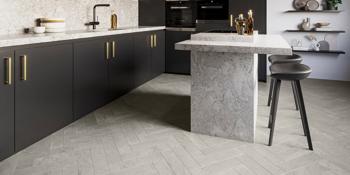 Invictus Maximus Groovy Granite Parquet - Steel