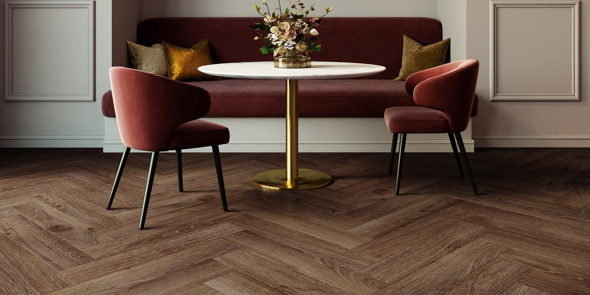 Invictus Maximus Highland Oak Herringbone - Chocolate