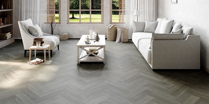 Invictus Primus Royal Oak Parquet Herringbone - Dove