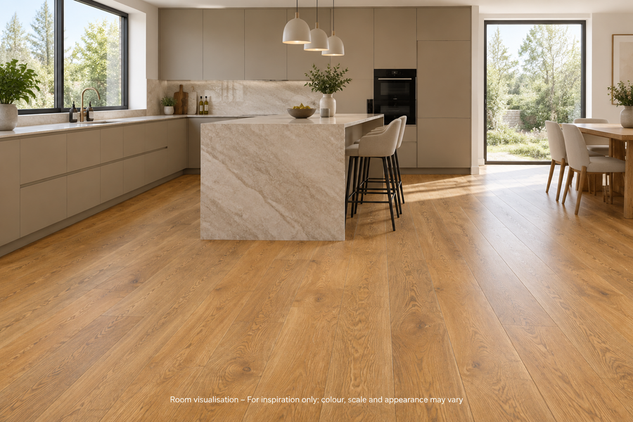 Karndean Van Gogh Rigid Core English Character Oak in Kitchen
