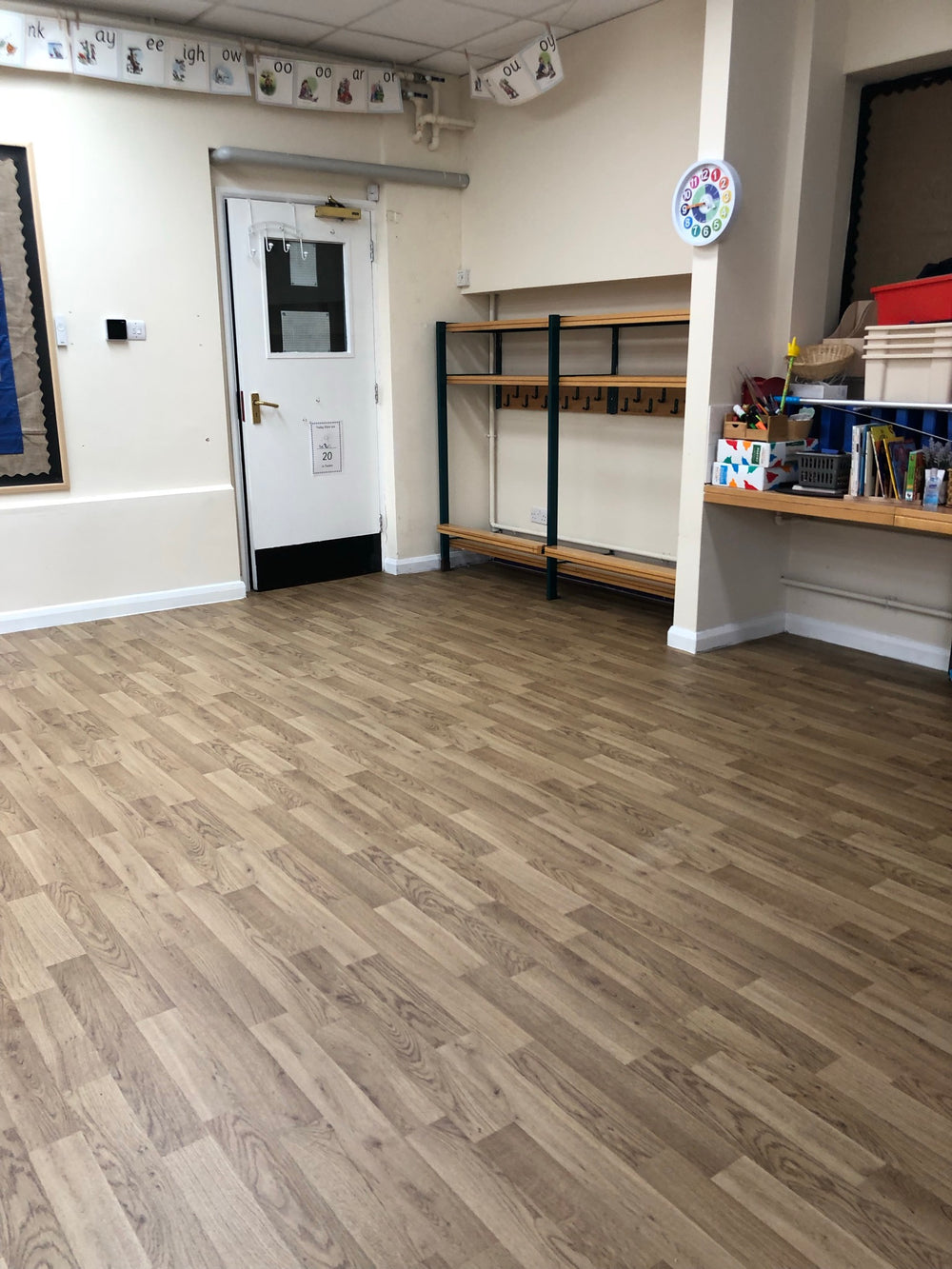 Commercial luxury vinyl flooring