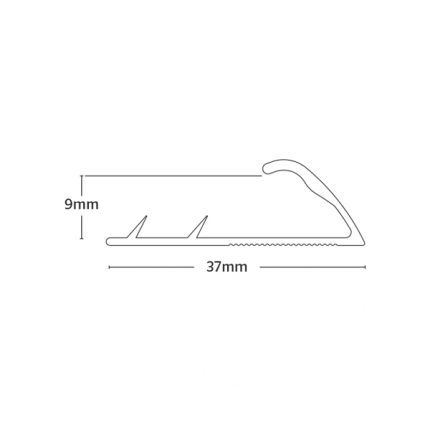 Interfloor Standard Profile - Carpet Edge