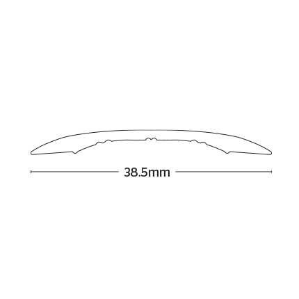 Interfloor Standard Profile Aluminium - Euro Coverstrip 38.5mm