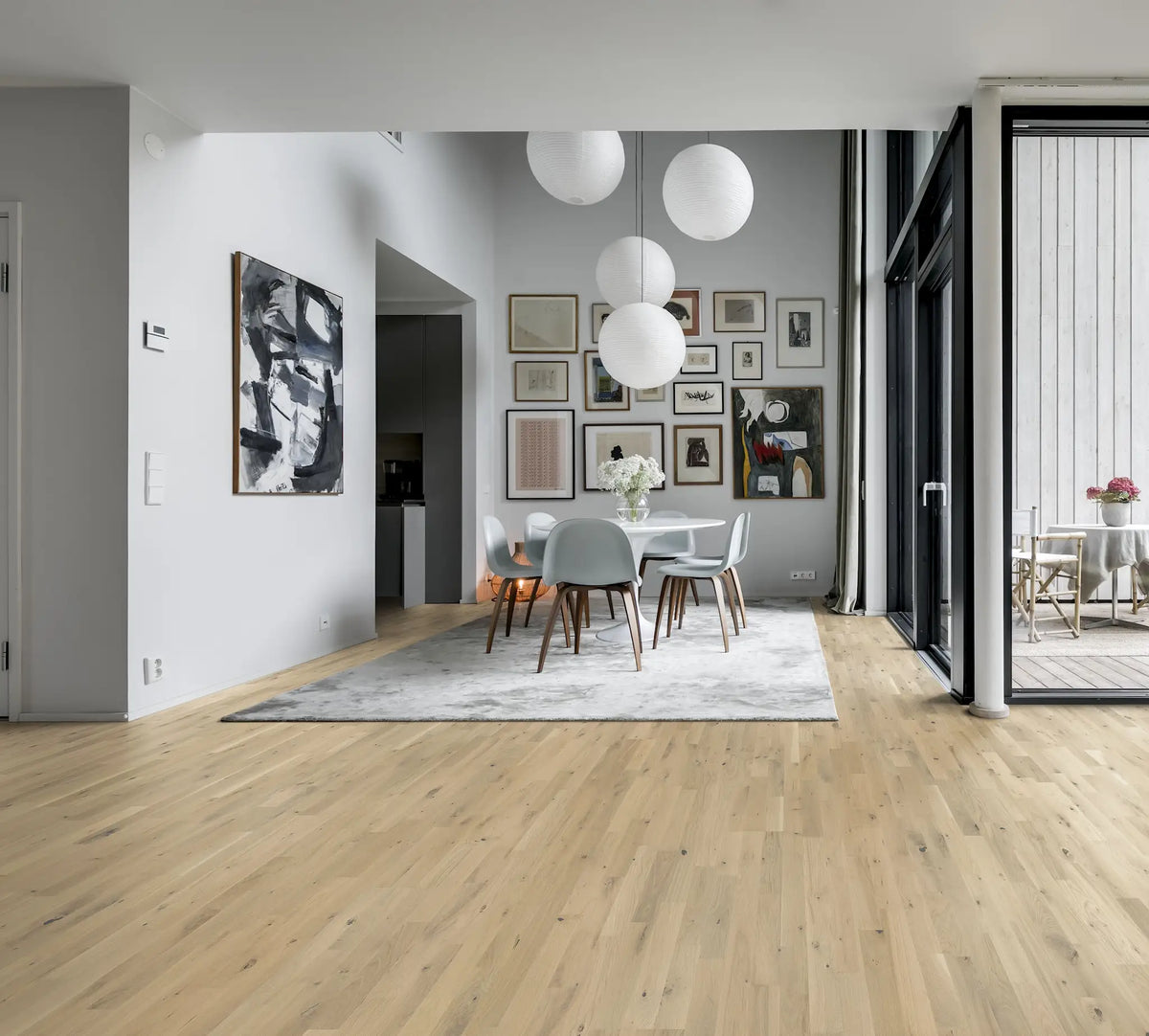 Kährs Engineered Wood Oak Frosted Oat Strip