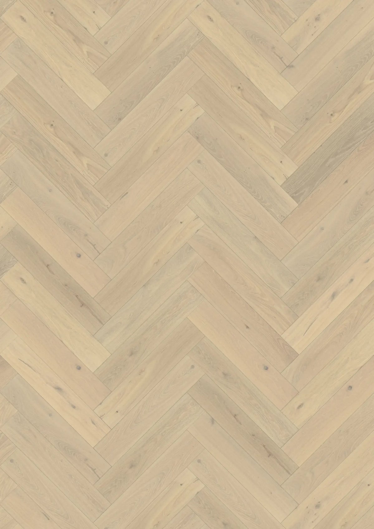 Kährs Engineered Wood Texture Oak Herringbone CD Créme White Left