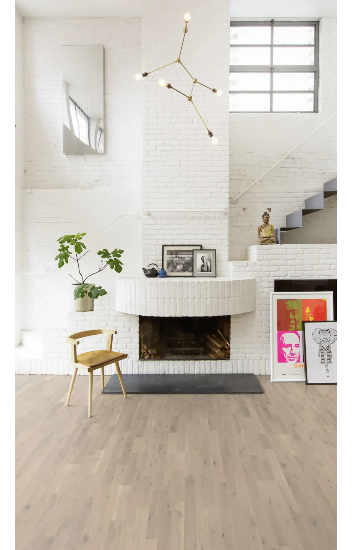 Kährs Engineered Wood Texture Oak Loft White Strip