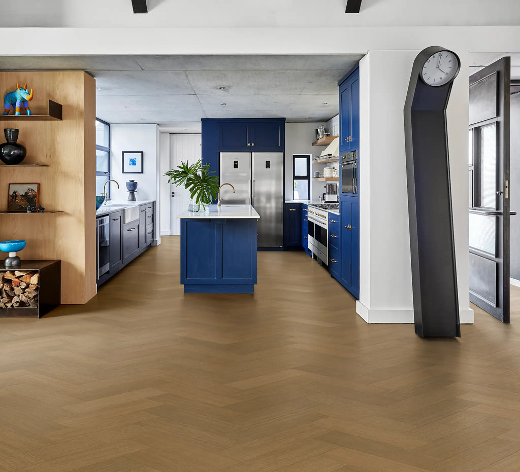 Kährs Engineered Wood Texture Oak Sage Herringbone Right