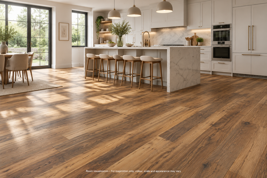 Karndean Art Select Reclaimed Chestnut in Kitchen