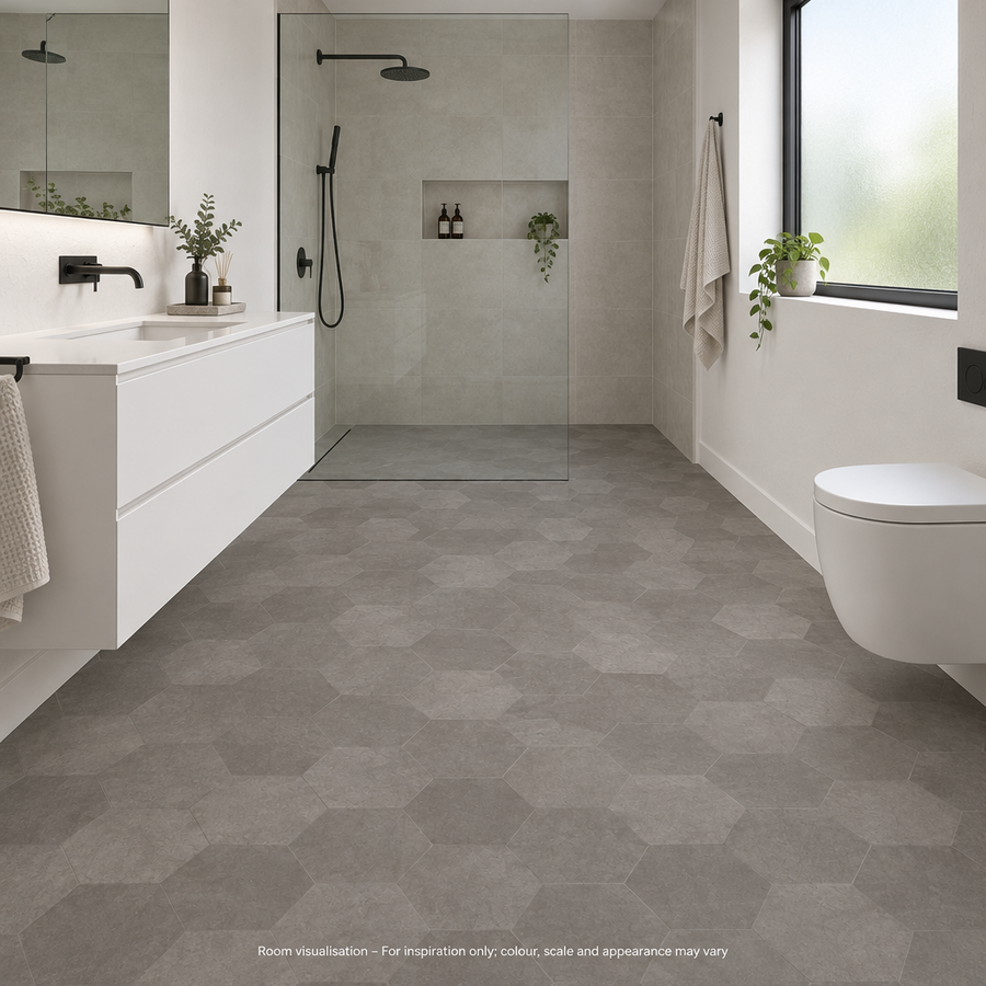 Karndean Kaleidoscope Hexa in Bathroom