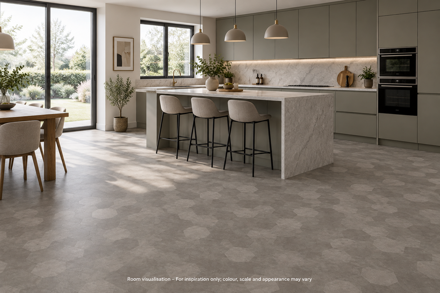 Karndean Kaleidoscope Hexa in Kitchen