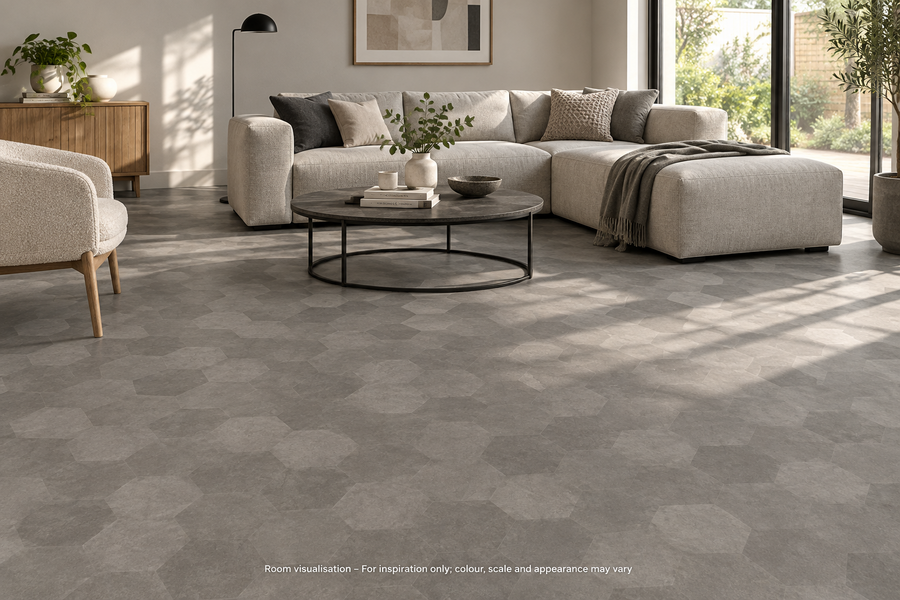 Karndean Kaleidoscope Hexa in Living room