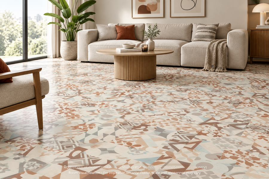 Karndean Kaleidoscope Marrakesh in Living room