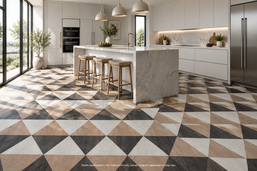 Karndean Kaleidoscope Pyramid in Kitchen