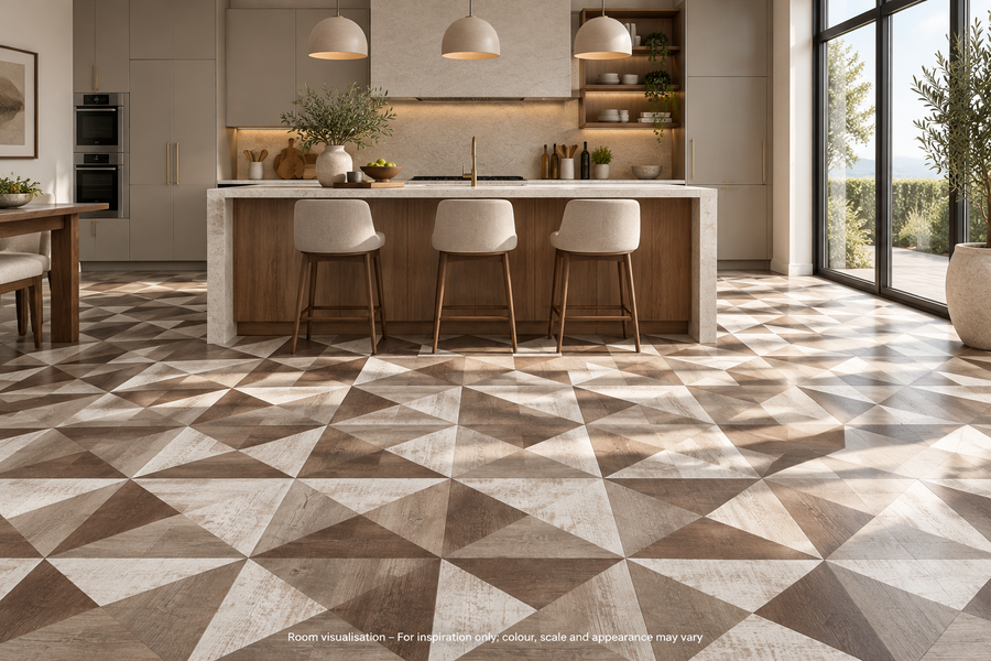 Karndean Kaleidoscope Tripoint in Kitchen