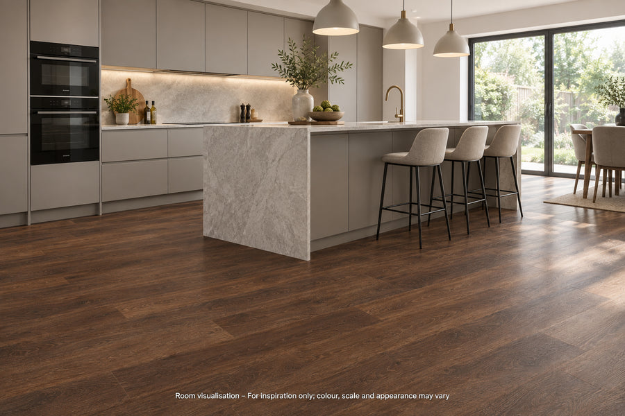 Karndean Knight Tile Aged Oak in Kitchen