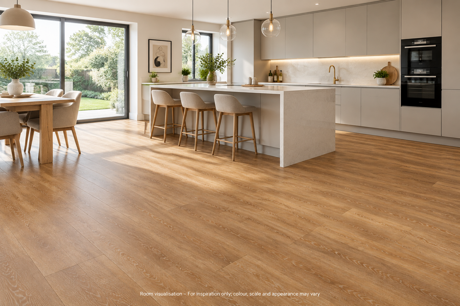 Karndean Knight Tile Classic Limed Oak in Kitchen