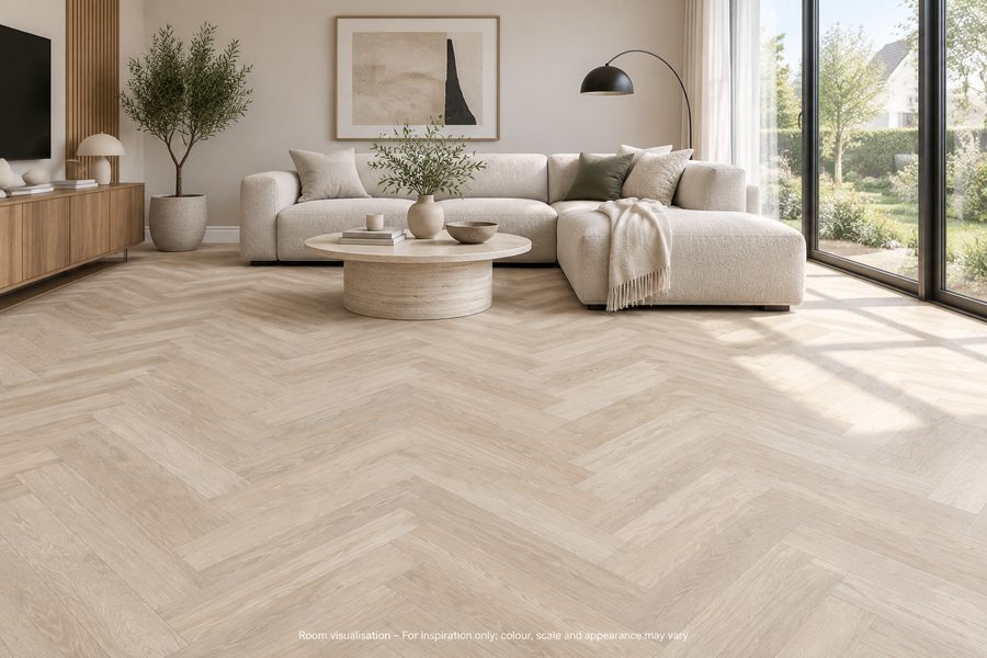 Karndean Knight Tile Dutch Limed Oak SM in Living room