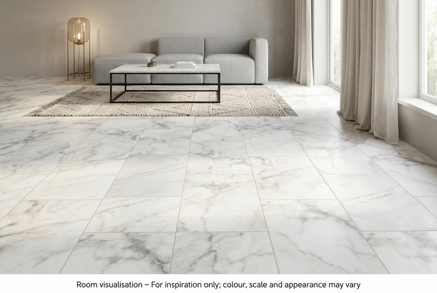 Karndean Knight Tile Gluedown River Marble in Living room