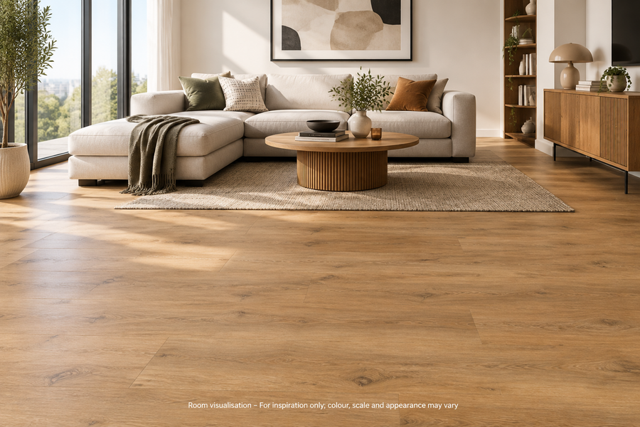 Karndean Knight Tile Natural Character Oak in Living room
