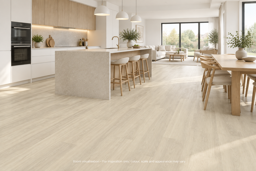 Karndean Knight Tile Nordic Limed Oak in Kitchen