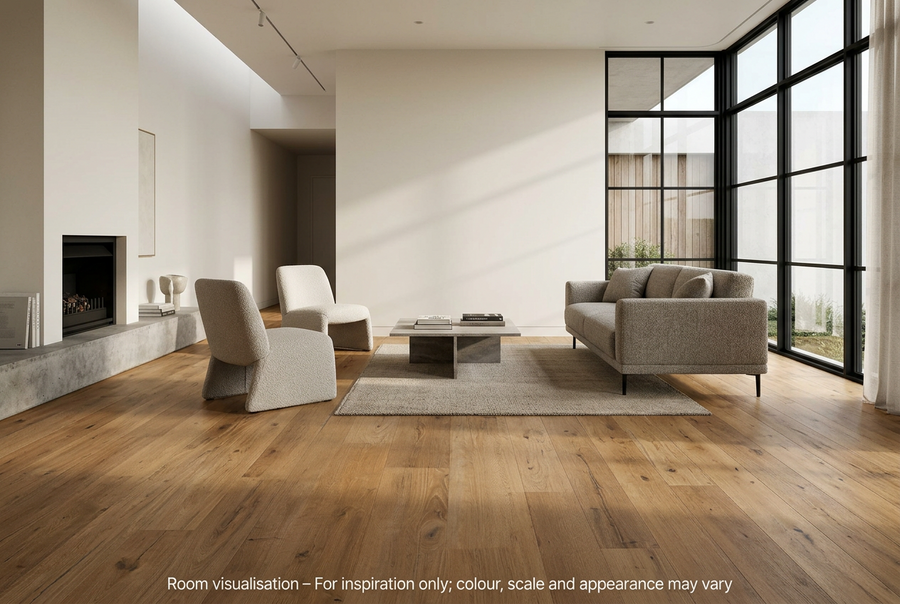 Karndean Knight Tile Rigid Core Traditional Character Oak in Living room