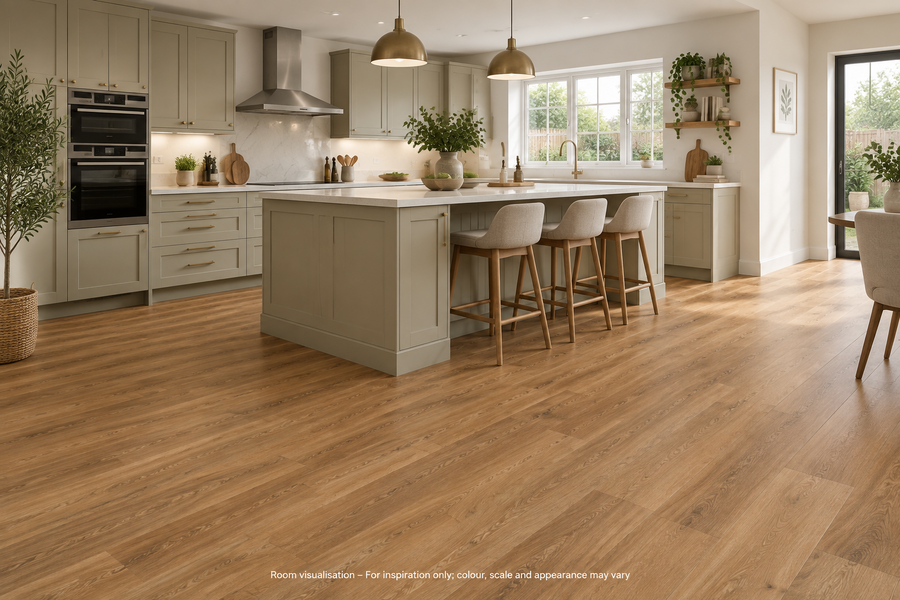 Karndean Knight Tile Traditional Character Oak in Kitchen