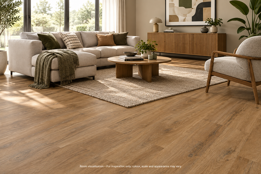 Karndean Knight Tile Traditional Character Oak in Living room