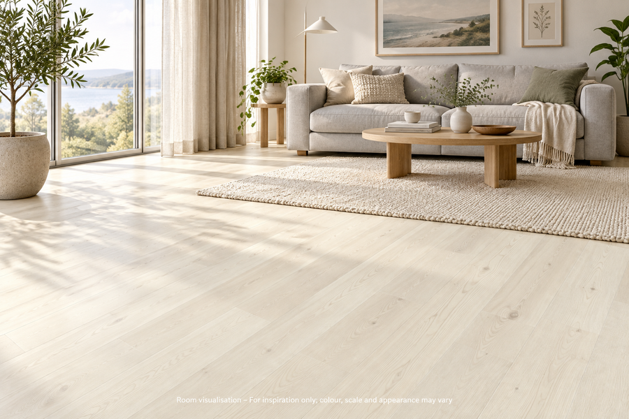 Karndean Knight Tile Washed Scandi Pine in Living room