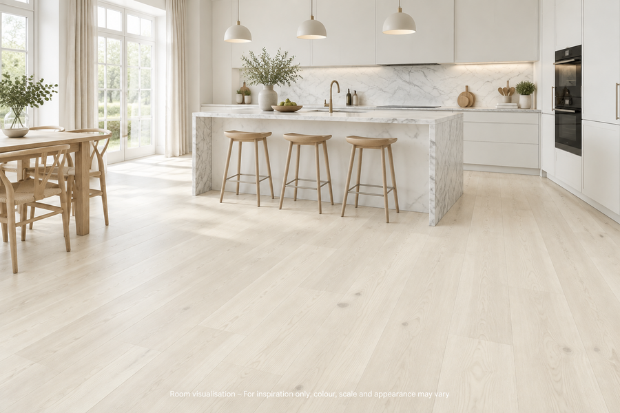 Karndean Knight Tile Washed Scandi Pine in Kitchen