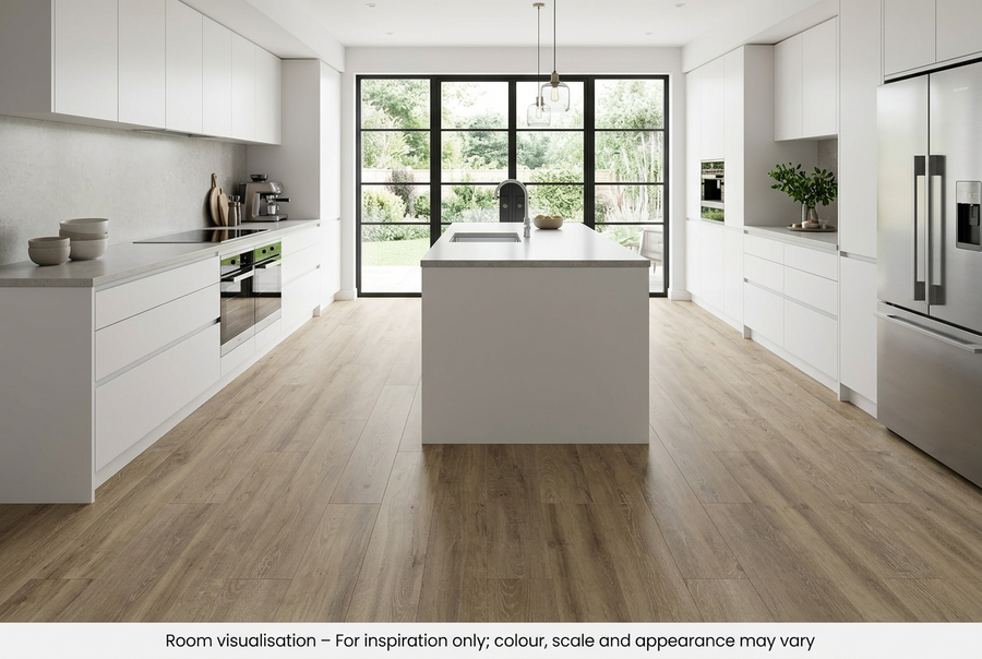 Karndean Korlok Baltic Washed Oak in Kitchen
