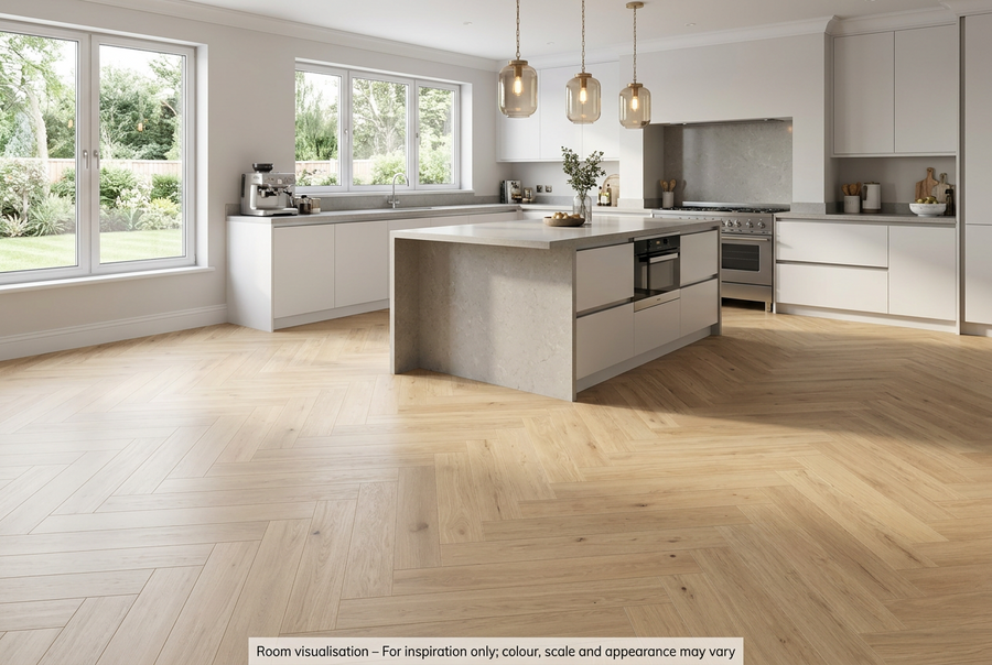 Karndean Van Gogh Gluedown Canadian Nude Oak SM in Kitchen