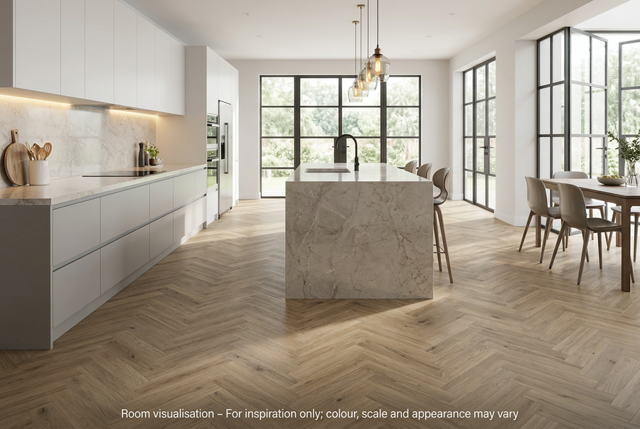 Karndean Van Gogh Gluedown Canadian Urban Oak SM in Kitchen