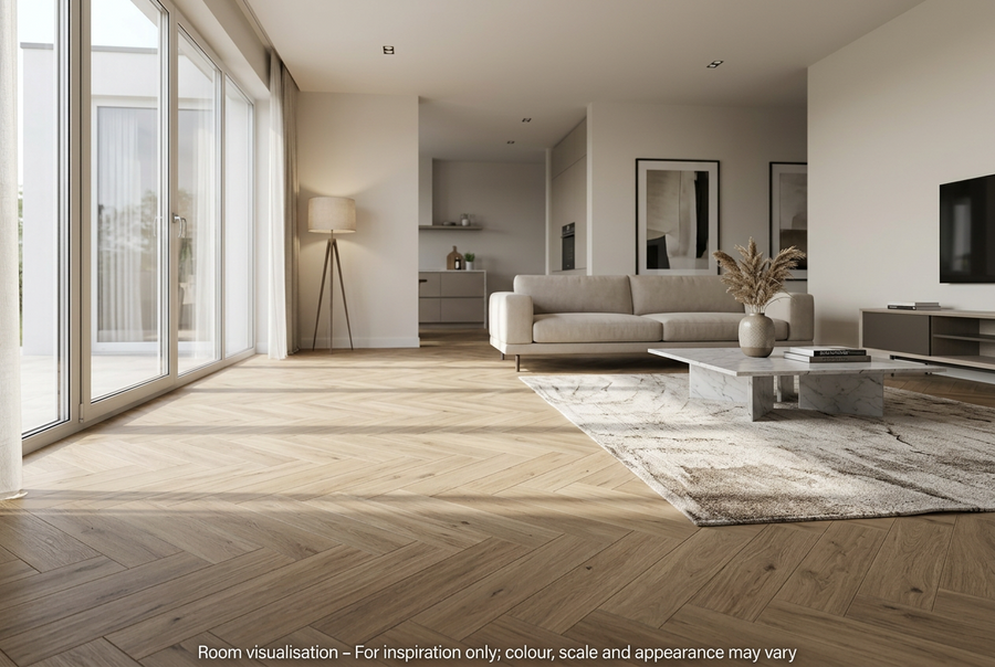Karndean Van Gogh Gluedown Canadian Urban Oak SM in Living room