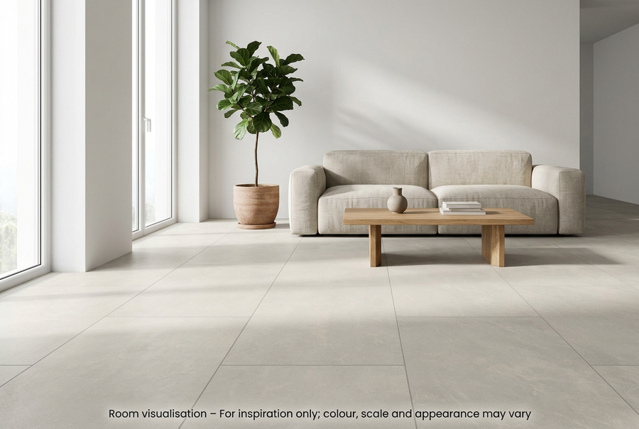 Karndean Van Gogh Gluedown Frosted Stone in Living room