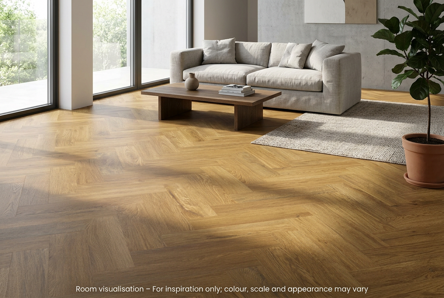 Karndean Van Gogh Gluedown Glenmore Oak SM in Living room