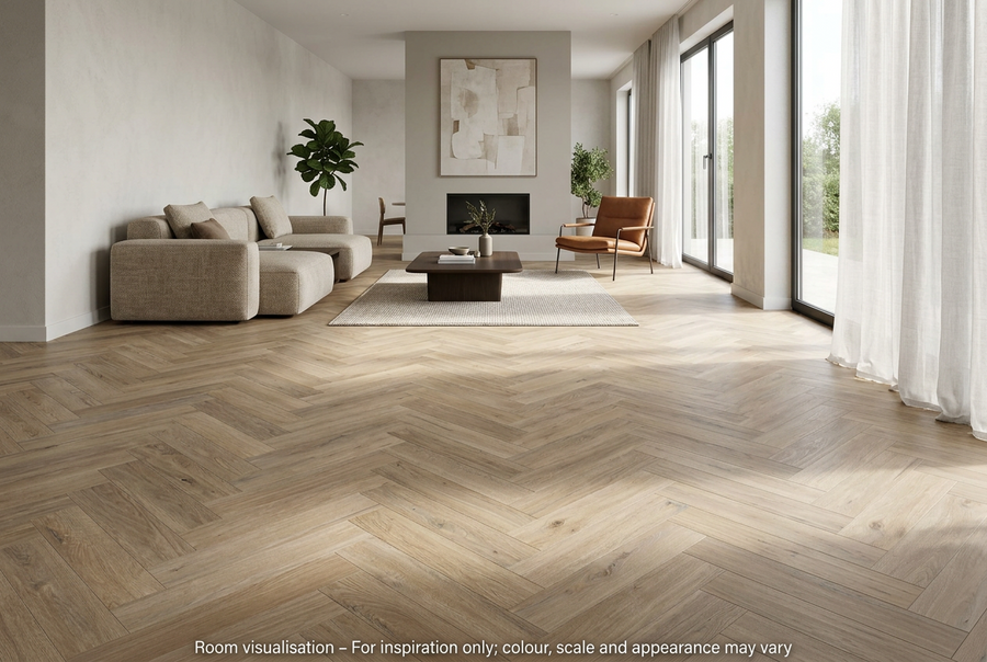 Karndean Van Gogh Gluedown Hayfield Oak SM in Living room