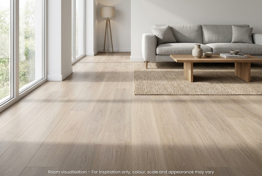 Karndean Van Gogh Gluedown Neutral Brushed Oak in Living room