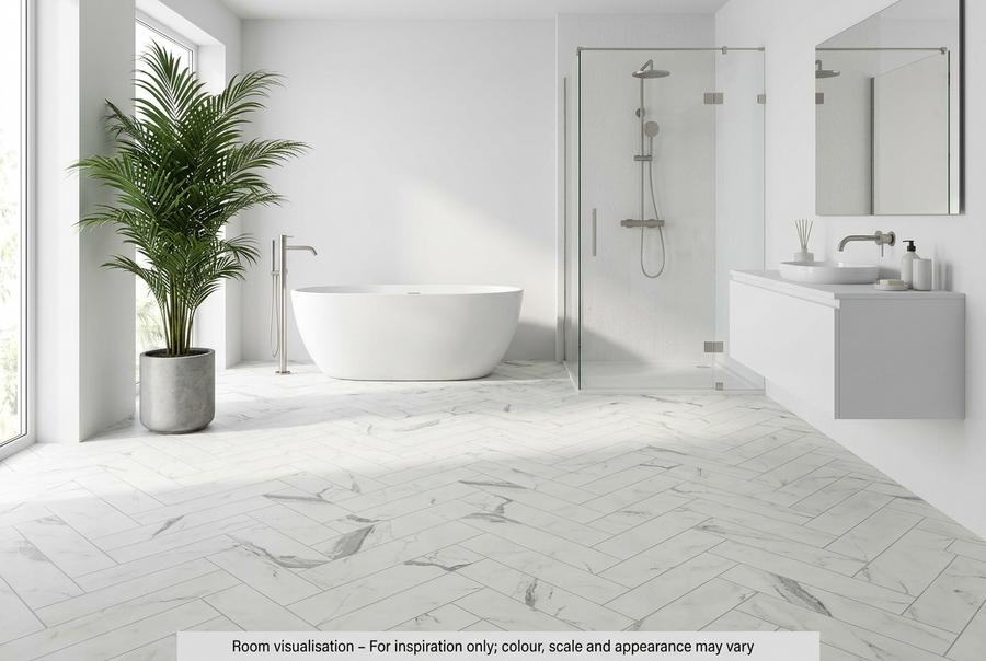 Karndean Van Gogh Gluedown Palazzo Marble SM in Bathroom