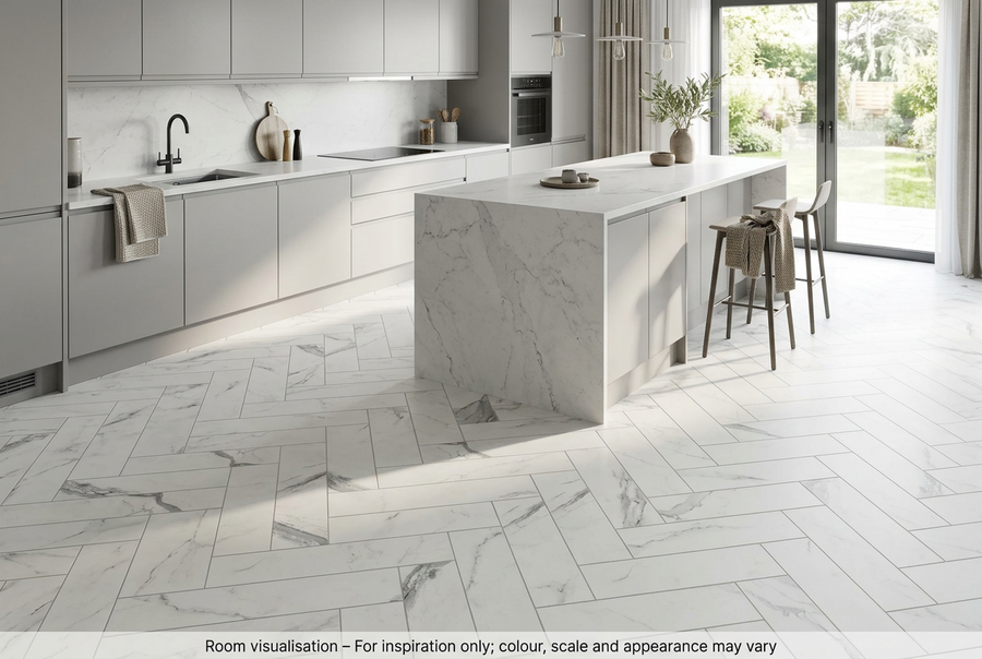 Karndean Van Gogh Gluedown Palazzo Marble SM in Kitchen