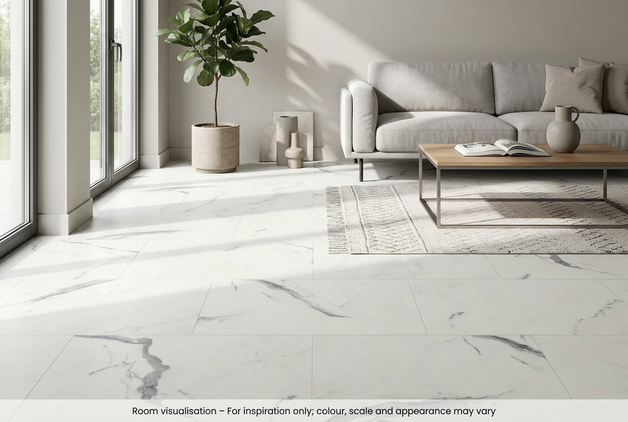 Karndean Van Gogh Gluedown Palazzo Marble in Living room