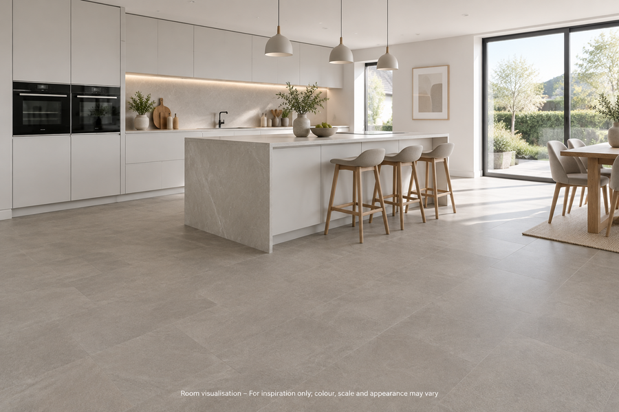 Karndean Van Gogh Gluedown Roman Slate in Kitchen